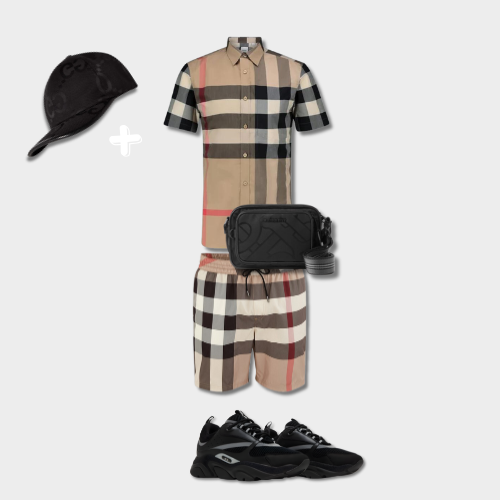 Outfit Chemise Burb°rry + Casquette Offerte