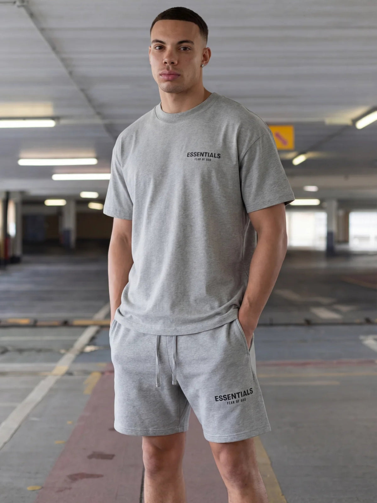 T-shirt Stone Grey